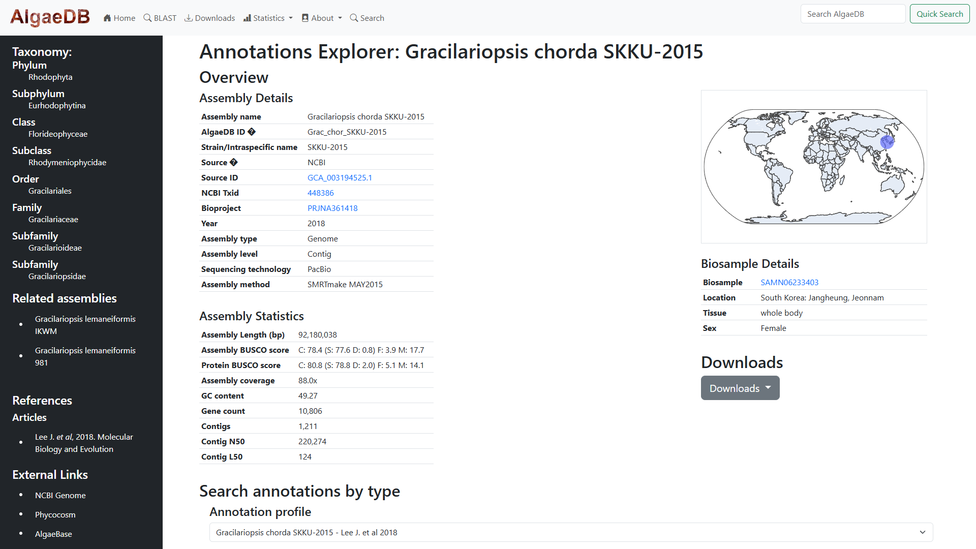 Annotations explorer